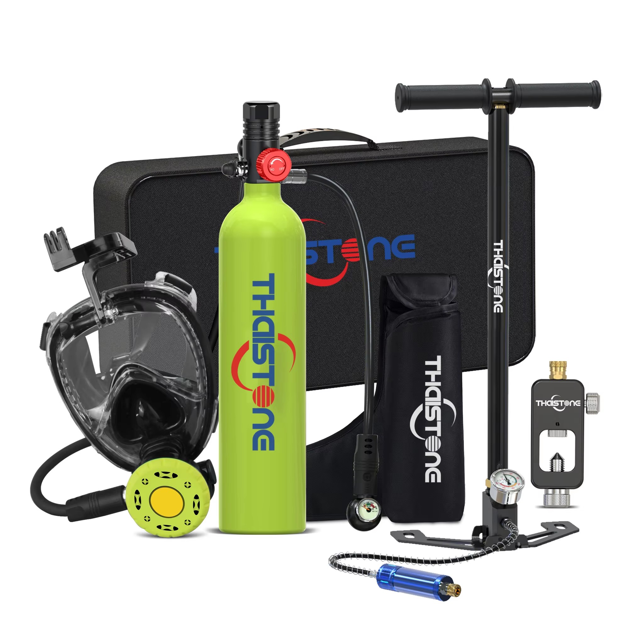 Diving Mask - THAISTONE 1L zuurstoftank voor duiken, inclusief