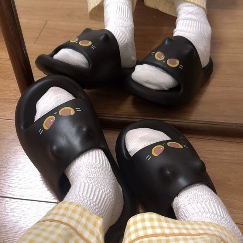Nieuwe schattige 3D zwarte kat - Water Shoes recensie en prijs