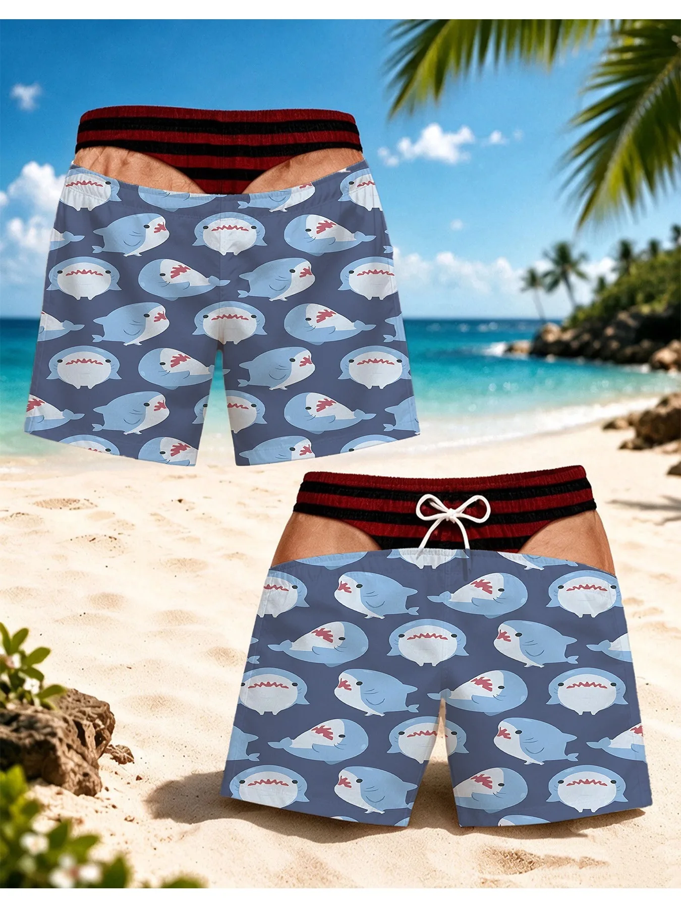 Herenswimshorts met haaienvin- - Swim Fins recensie en prijs